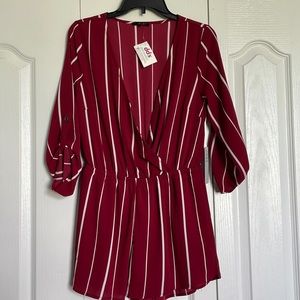 Striped Romper-NWT